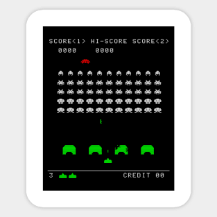 Space Invaders Sticker